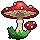 Ik heb de paddenstoelen verslagen!
