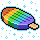 Rare Rainbow Popsicle Float