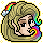 Rare Long Rainbow Ponytail

