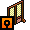 Wooden screen - rose