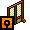 Wooden screen - gold