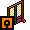 Wooden screen - purple