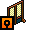 Wooden screen - navy