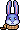 Blue Scarf Bunny